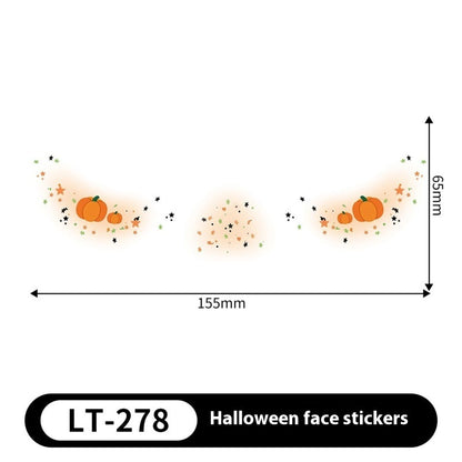 Halloween Makeup Stickers Dress Up Cute Painted