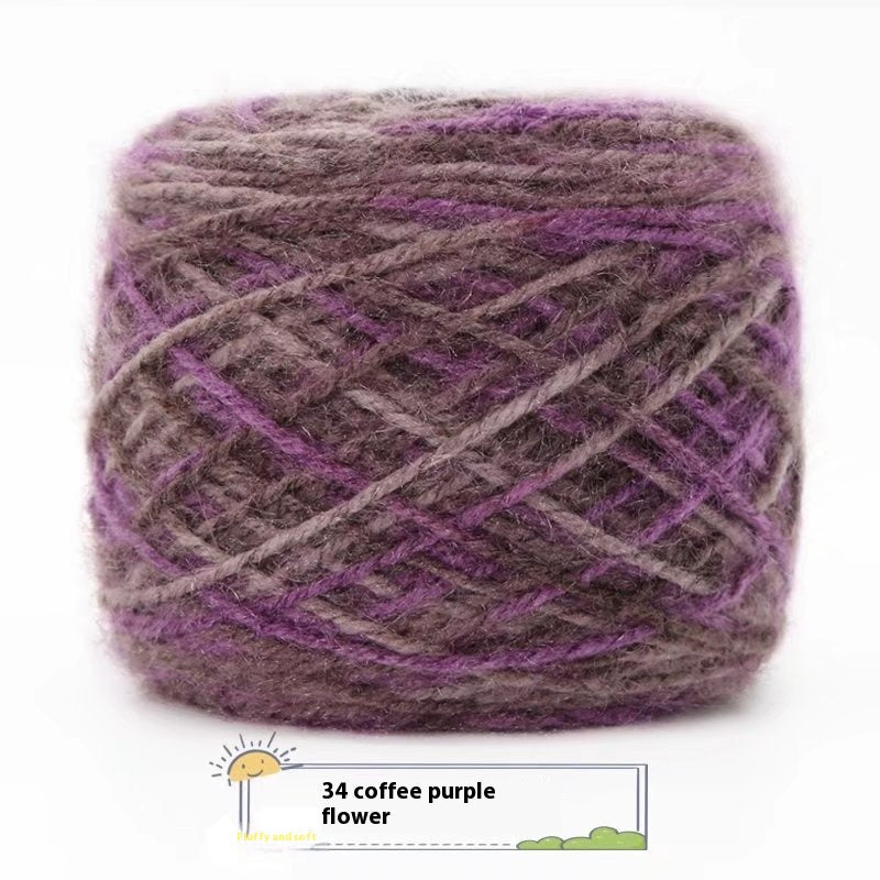 3 Two Groups Of Squirrel-velvet Yarn Hand-knitted Medium Thickness Hat Scarf Coat Waistcoat Cushion Plush Wool 150g