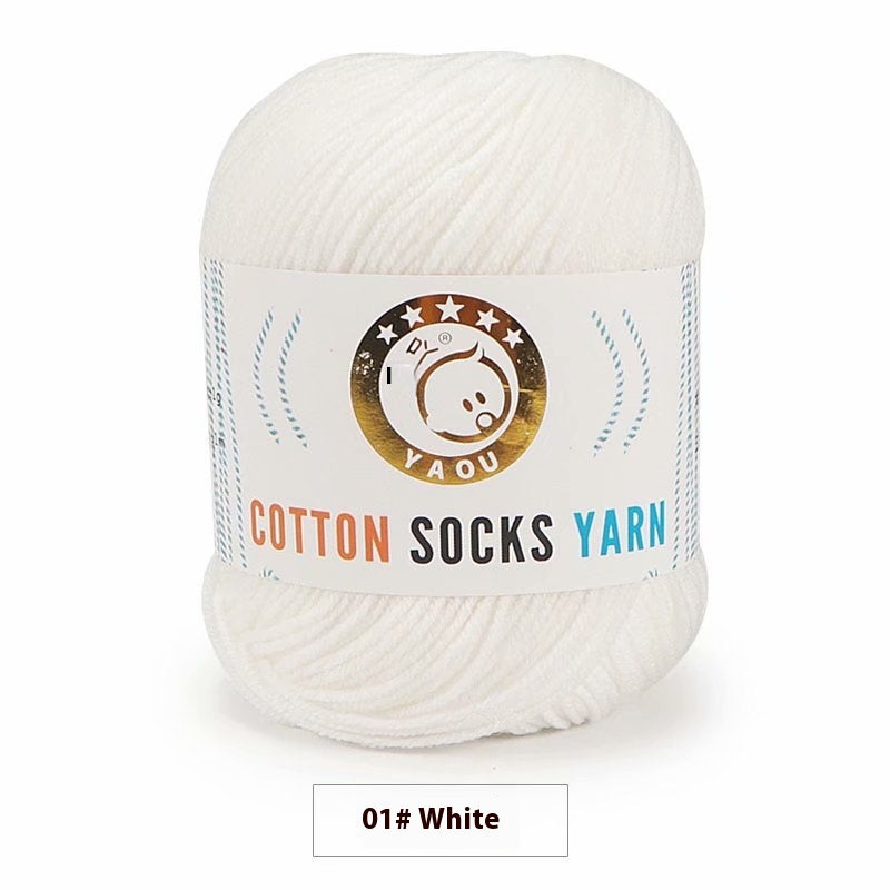 3-strand Combed Cotton Wool DIY Handmade Doll Toys For Babies And Children Yarn 50g