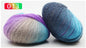 Pure Wool Long Rainbow Dyed Yarn
