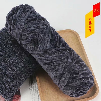 Chenille Gold Velvet Thick Knitting Wool Yarn Ball Scarf Sweater Doll Woven Material Kit