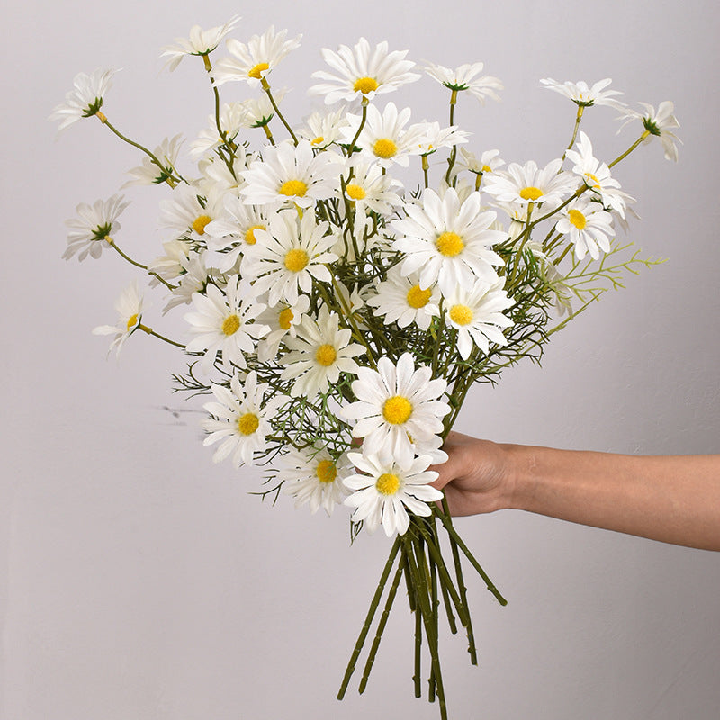 Home Decoration 5 Heads New York Aster Artificial Flowers