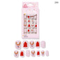Christmas Cute Children Nails 24 Pieces Wearable