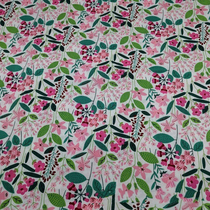 Cotton Twill Printed Cloth DIY Handmade Patchwork Floral Cloth Cotton Bedding Fabric