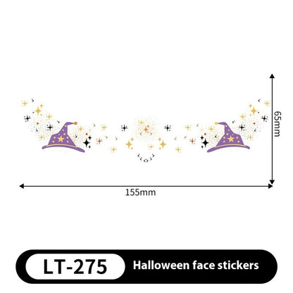 Halloween Makeup Stickers Dress Up Cute Painted