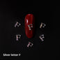 26 Letter Alloy Nail Ornament Nail Crystal