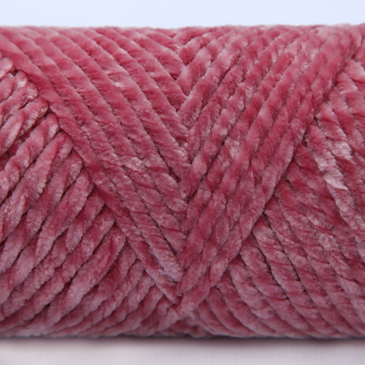 Gold Velvet Scarf Crocheted Shoes Yarn