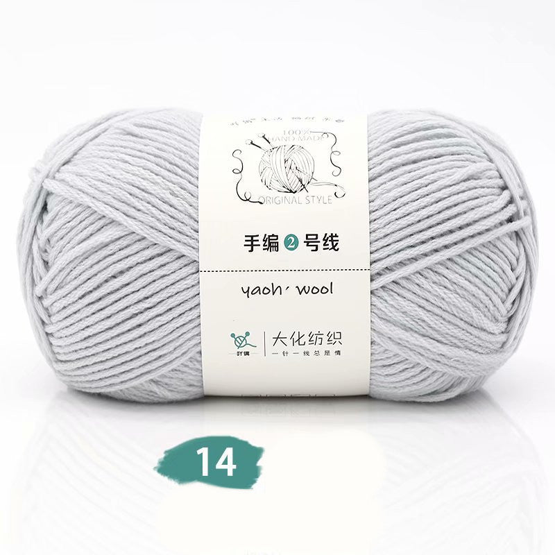 Medium Thick Hand-knitted Woolen Yarn Scarf Hat Coat Stick Needle DIY6 Strands