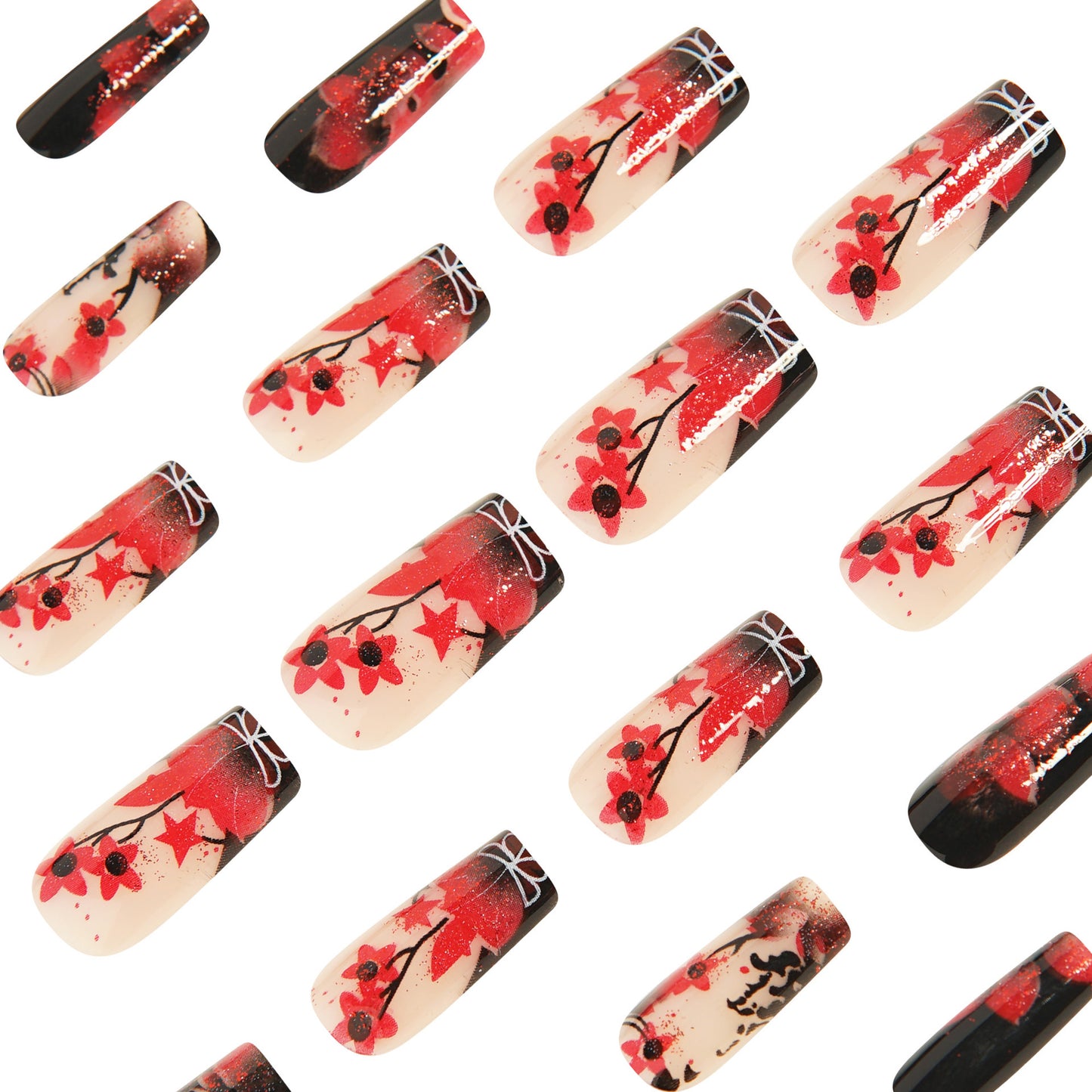 Hot Sale Reclaimed Water Pipe Nail Art Stamping Plates Wine Red Flower Pattern Nail Art