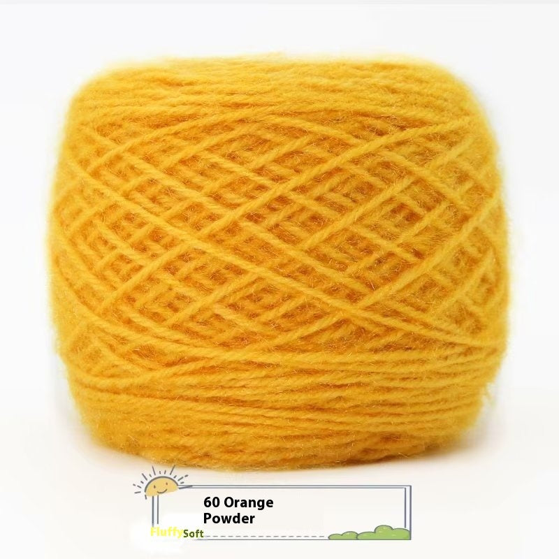 3 Two Groups Of Squirrel-velvet Yarn Hand-knitted Medium Thickness Hat Scarf Coat Waistcoat Cushion Plush Wool 150g