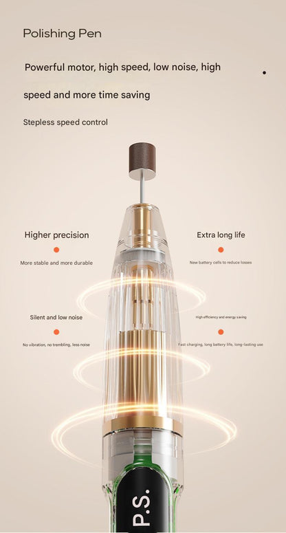 Electric Nail File Compact Nail Removal Tool Portable LCD Electric Nail Clipper Electric Nail Buffer