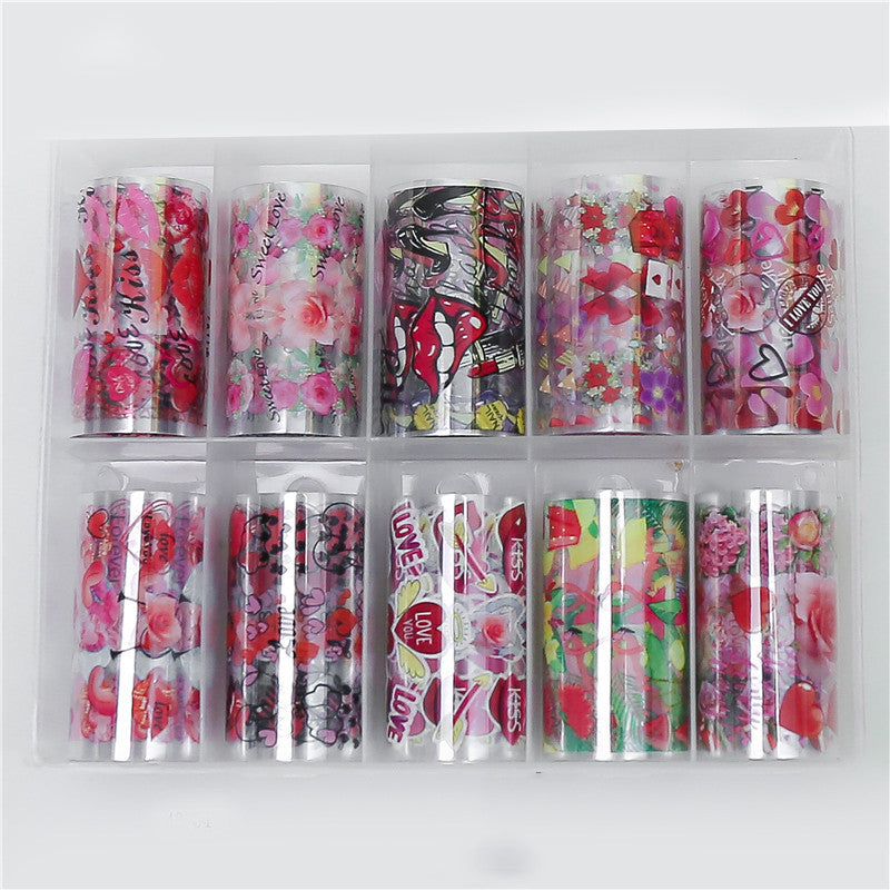 Transfer Paper Flower Star Sticker Net Red Nail Sticker