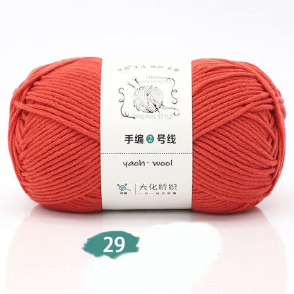 Medium Thick Hand-knitted Woolen Yarn Scarf Hat Coat Stick Needle DIY6 Strands