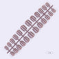 24pcs Solid Color Wear Fake Nail Patches