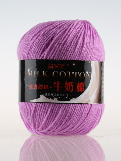 3-Strand Milk Cotton Wool DIY Doll Sweater Scarf Hat Cotton Yarn