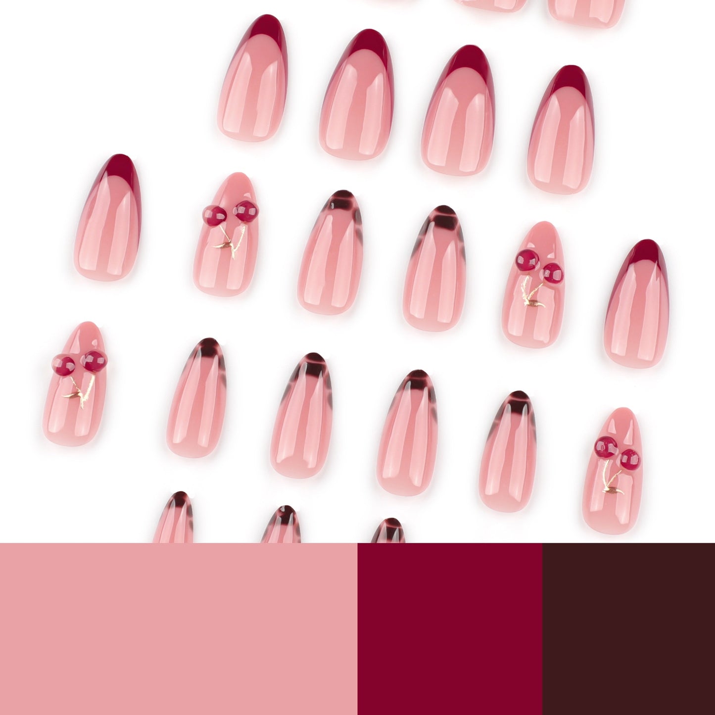 European And American Wear Nail Almond Nail Cherry Nail Tips