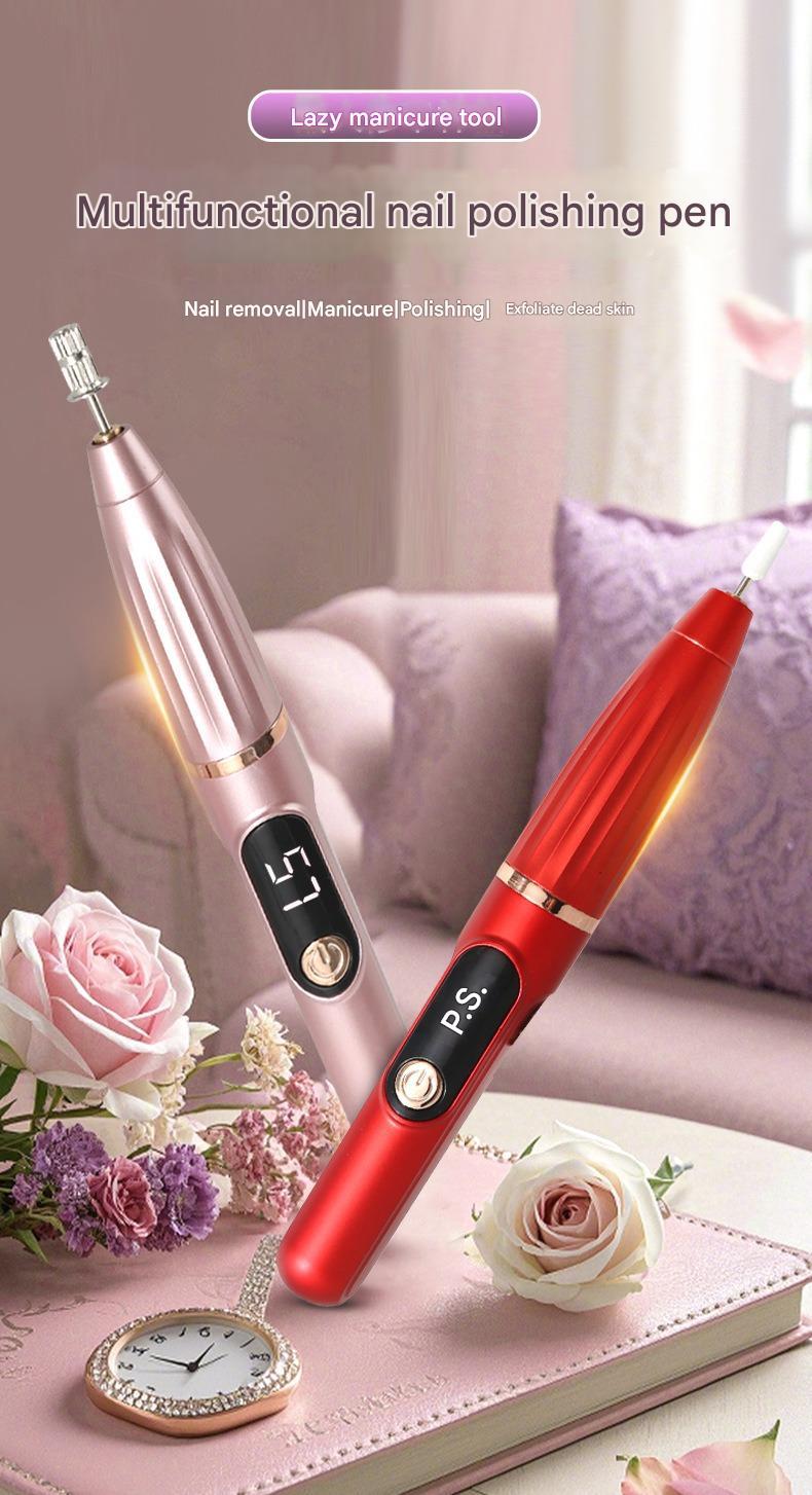 Electric Nail File Compact Nail Removal Tool Portable LCD Electric Nail Clipper Electric Nail Buffer