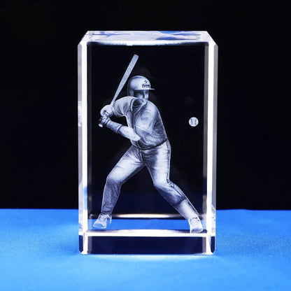 Interior Carving 3D Animal Series Crystal Statue Tourist Souvenir