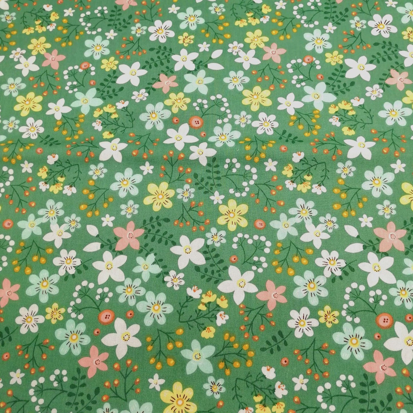 Cotton Twill Printed Cloth DIY Handmade Patchwork Floral Cloth Cotton Bedding Fabric