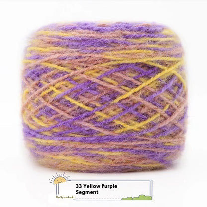 3 Two Groups Of Squirrel-velvet Yarn Hand-knitted Medium Thickness Hat Scarf Coat Waistcoat Cushion Plush Wool 150g