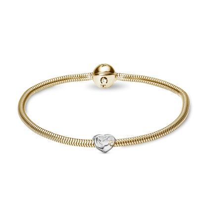 Charms Armbånd med charm i forgyldt