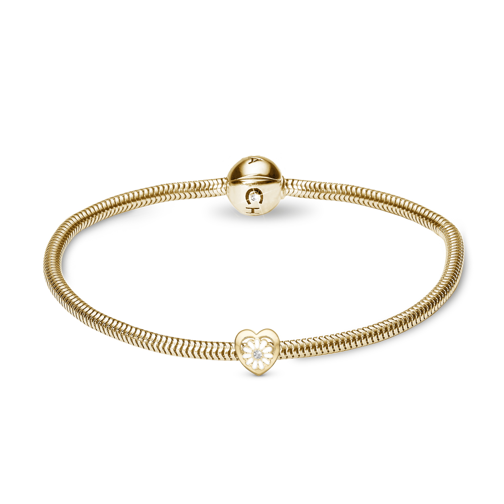 Charms Armbånd med charm i forgyldt