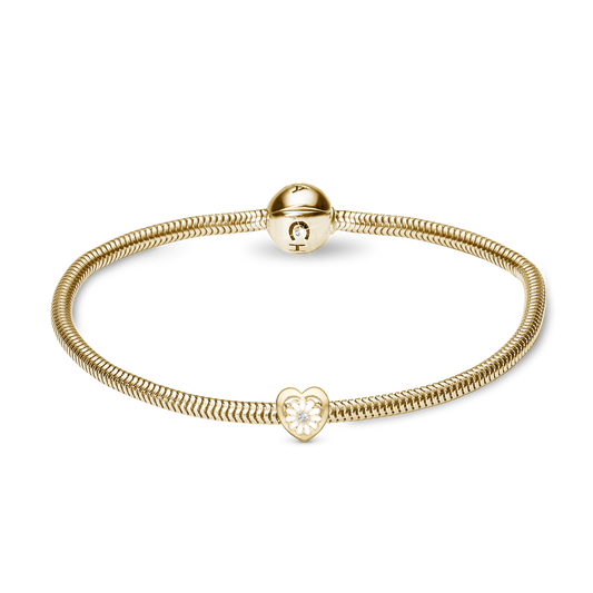 Charms Armbånd med charm i forgyldt